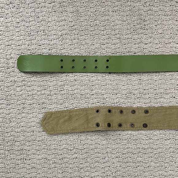 Green Women's Belt Set Bundle of 2 - Picture 3 of 6
